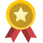 Gold Medal SVG Icon